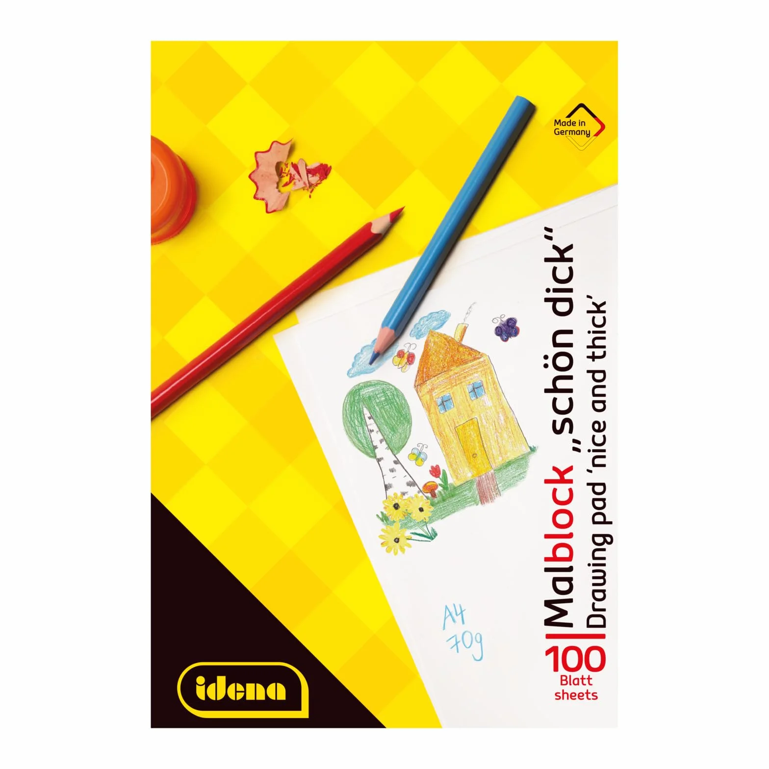 Idena 10390 Blok Do Malowania FSC-Mix, Biały, 100 Arkuszy