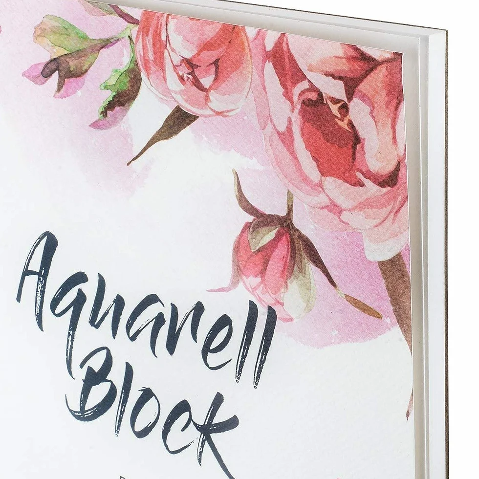 Ideen mit Herzem blok akwarelowy | blok rysunkowy | DIN A4 | 20 arkuszy | gruby papier | 300 g/m²