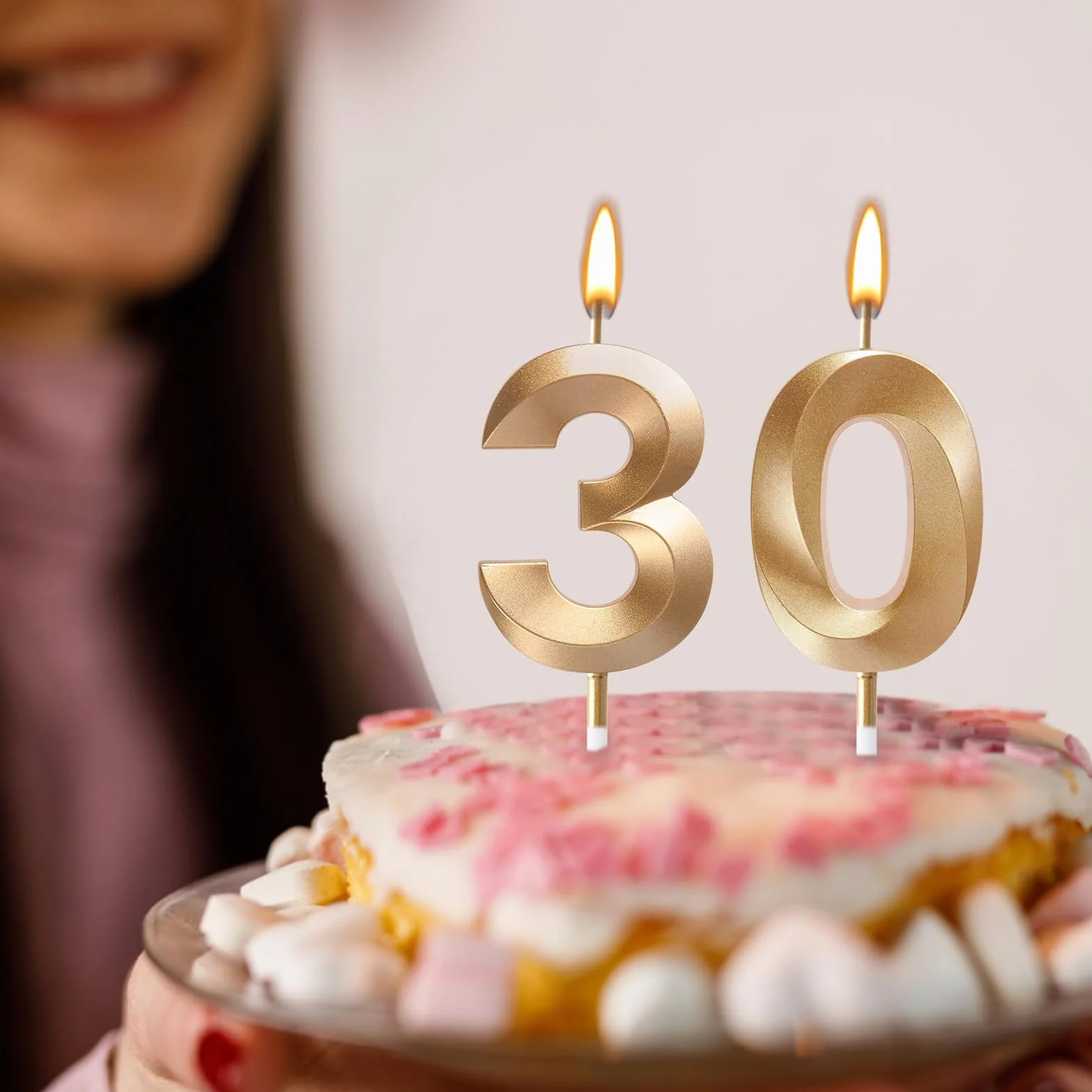 30. urodziny świeczki do ciasta, cyfra, świeczki z okazji urodzin, tortu, dekoracji na urodziny, imprezę, wesele, rocznicę, uroczystość, dostawa
