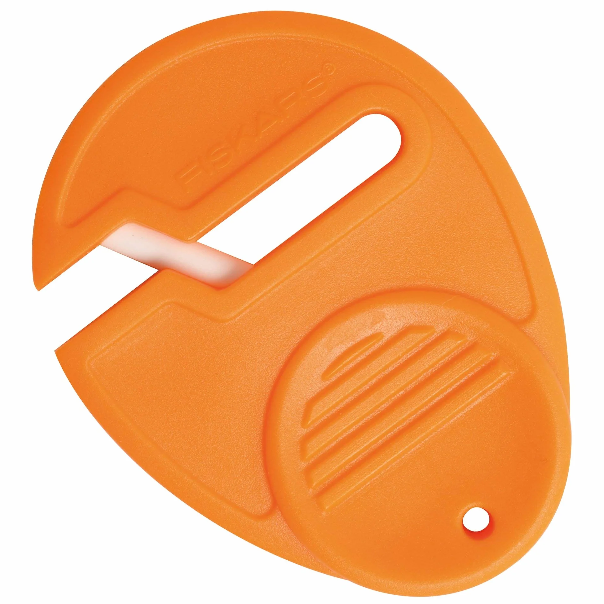 Fiskars Uniwersalna ostrzałka do nożyczek, Dla prawo- i leworęcznych, Ceramiczne głowice szlifierskie / plastikowa obudowa, Pomarańczowa, Sewsharp, 1003871