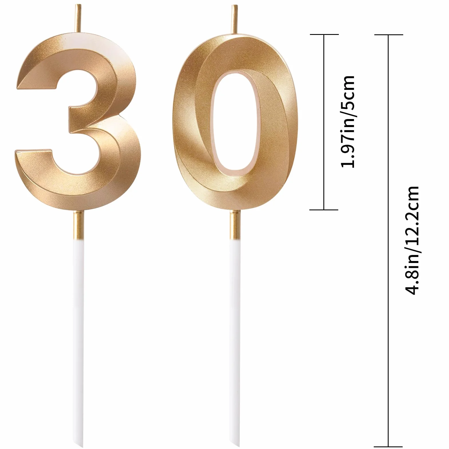30. urodziny świeczki do ciasta, cyfra, świeczki z okazji urodzin, tortu, dekoracji na urodziny, imprezę, wesele, rocznicę, uroczystość, dostawa