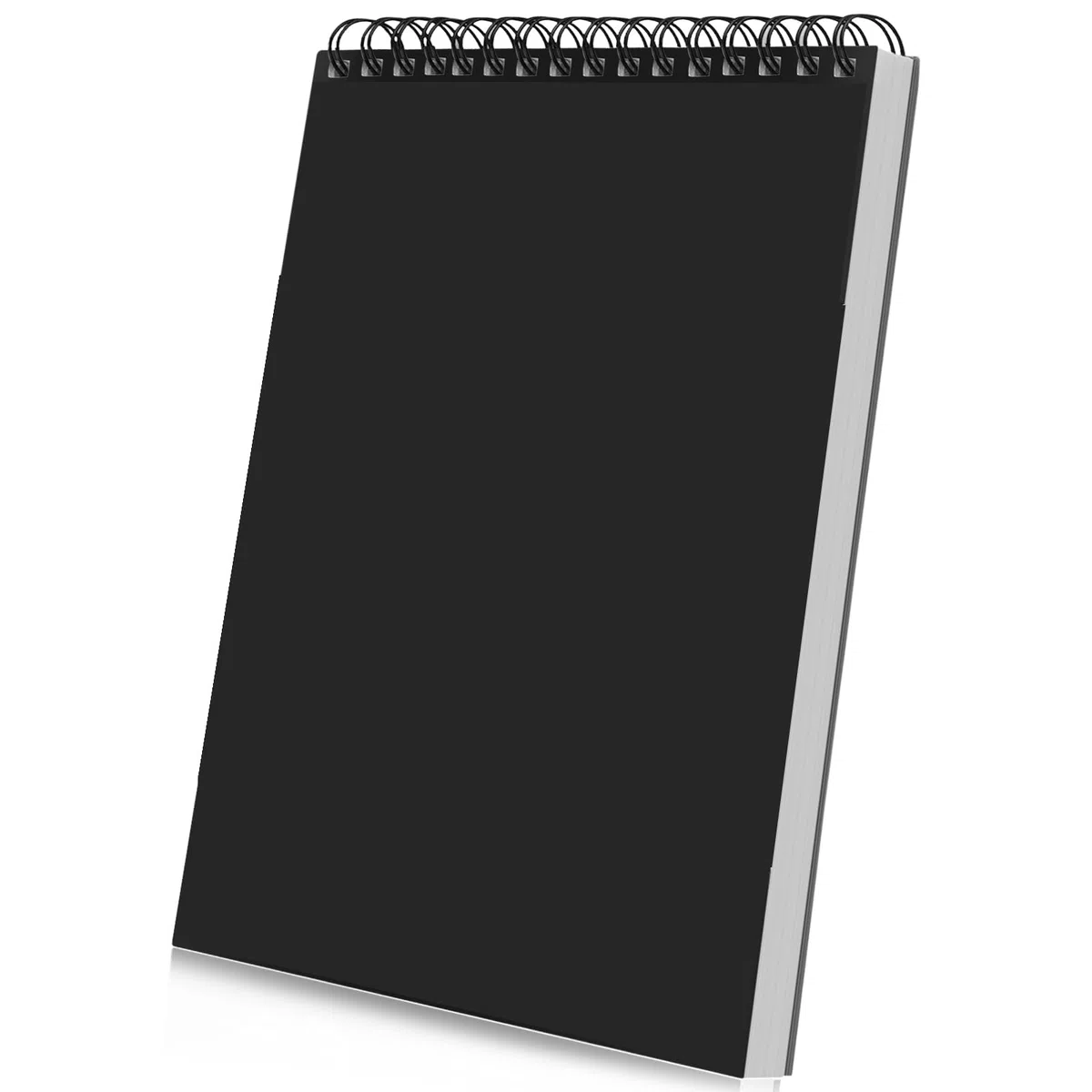 Atliberswo Blok rysunkowy A4 z 60 arkuszami / 120 stronami, szkicownik A4 na spirali, gruby papier 160 g/m², szkicownik dla artystów, szkicowania, ilustracji